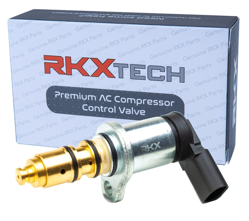 RKX AC Compressor Control Solenoid Valve Replacement Compatible with VW Audi Sanden BOLT DOWN STYLE PXE16 PXE13 MK5 - Image 1